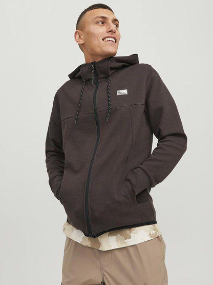 Jack & Jones mens AIR SWEAT ZIP HOOD Sweatshirt (pack of 1)