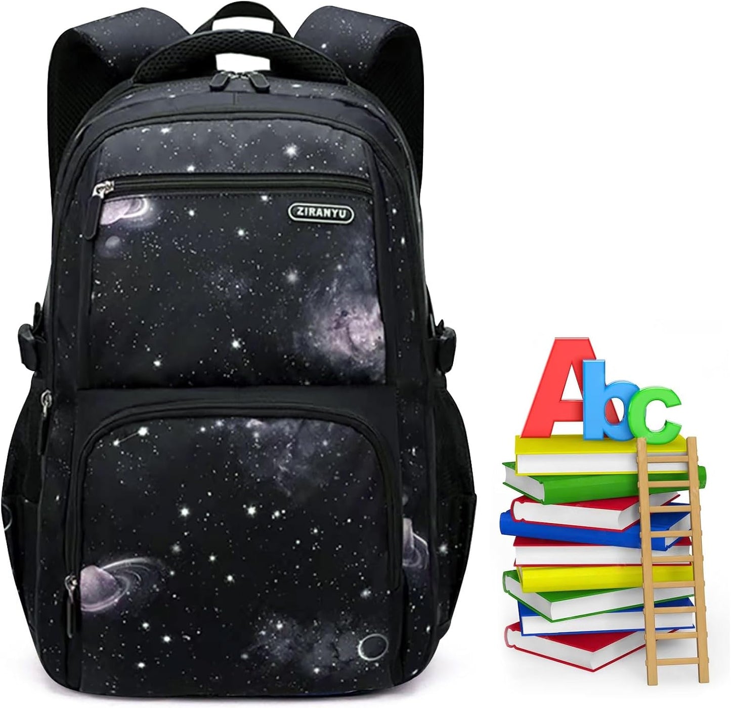 URbazaar Boy Starry Sky Printed Primary Junior High University School Bag Bookbag,Backpack,Casual Shoulder Bag Travel Rucksack