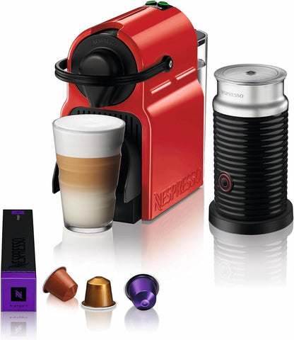 NESPRESSO Inissia C40 Red Bundle Coffee Machine- UAE Version