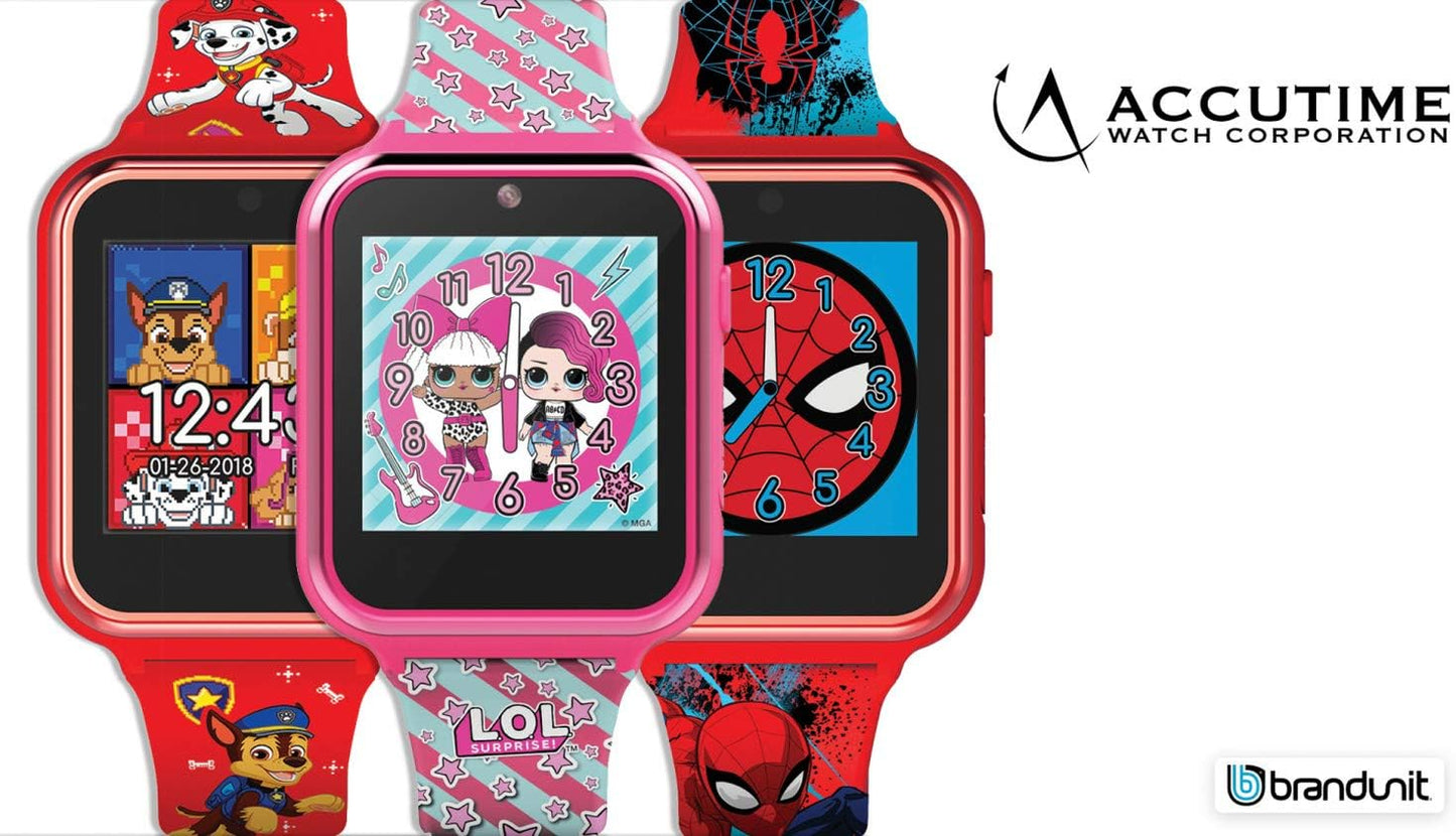 Accutime SPD4664AZ Marvel Spider-Man Miles Morales Digital Smartwatch for Kids, 40 mm Diameter, Black