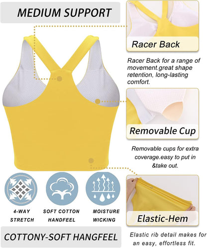 RUNNING GIRL womens Full Coverage Women's Plus Sports Bras