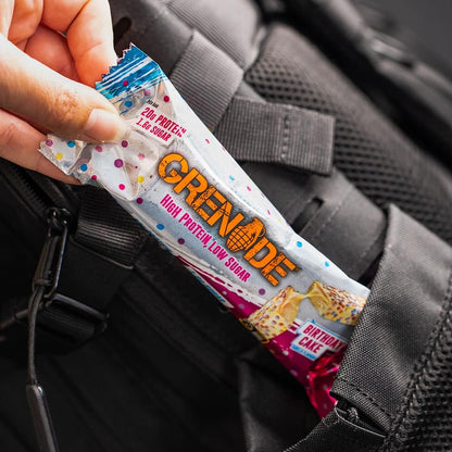 Grenade High Protein, Low Sugar Bar - Chocolate Chip Salted Caramel, 12 x 60 g