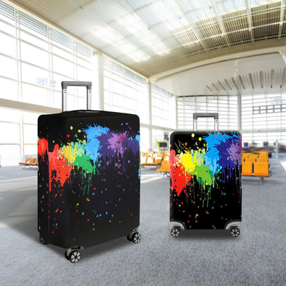 T Tersely Travel Luggage Cover Spandex Suitcase Protector Washable Baggage Covers (for 18-30 inch luggage) Premium Elasticated Luggage Protector -Go Travel (H301, L（26-28 inches）)