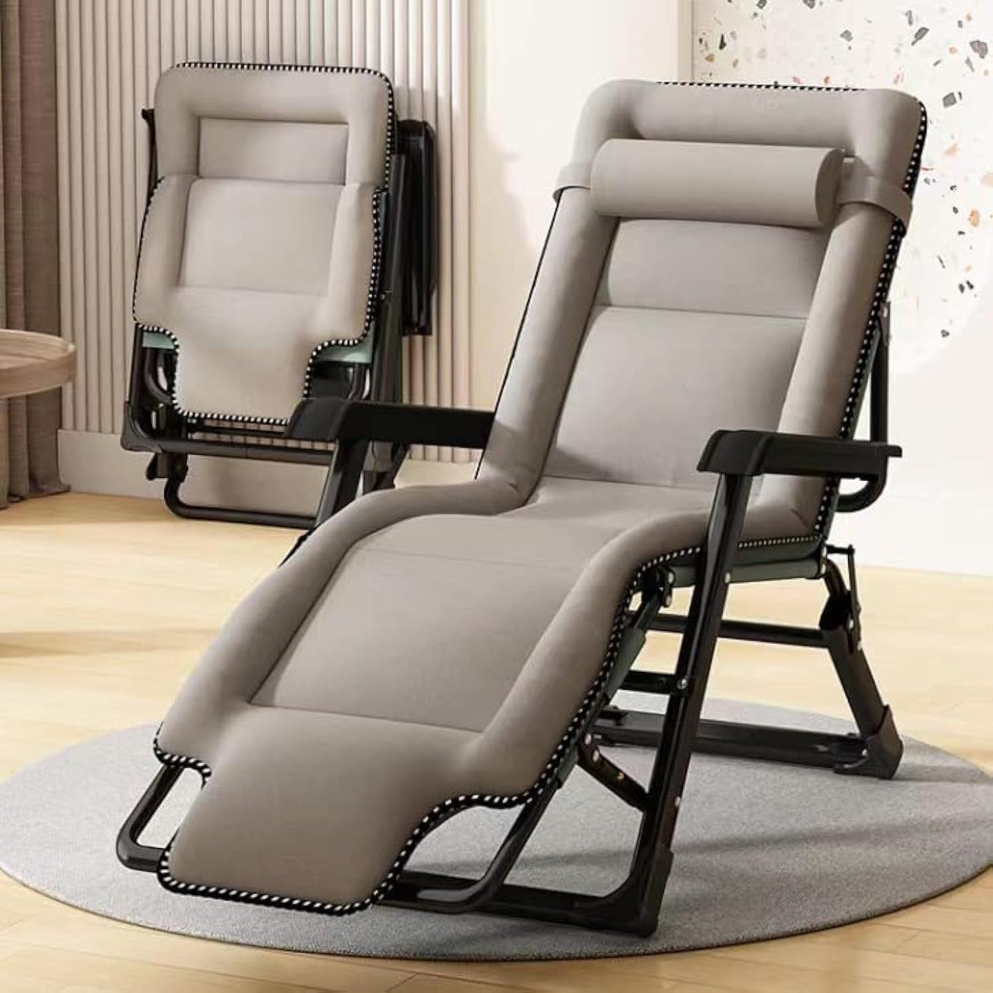 178 * 66 * 40Lunch Break Chair Office Folding Recliner Home Balcony Nap Bed Back Lazy Couch Camping Chair Beach Folding Chair