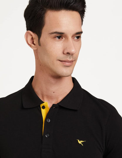 Deniklo Men's Solid Regular fit Polo Shirt