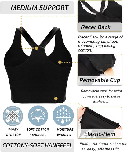 RUNNING GIRL womens Full Coverage Women's Plus Sports Bras