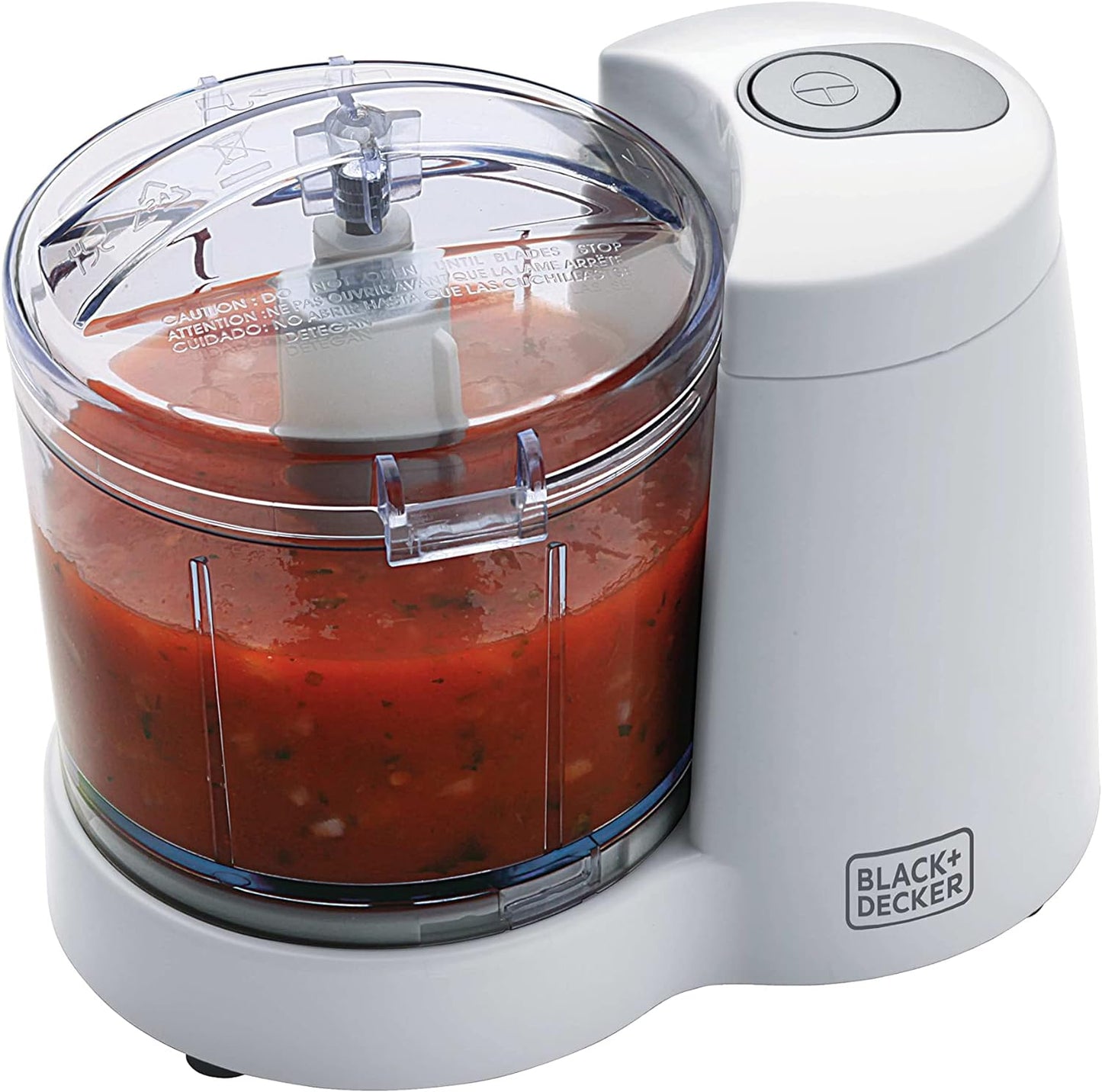 BLACK+DECKER 400W 1.2L Vertical Glass Chopper/Mincer XXL Glass Bowl Capacity With Removable Four Blade System Helps, Chop/Crush Ice/Mince/Grind/Puree Variety Of Ingredients GC400-B5