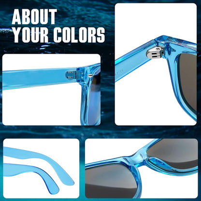 Joopin Polarized Sunglasses Men Women, Classic Square Sun Glasses 100% UV Protection Driving Fishing