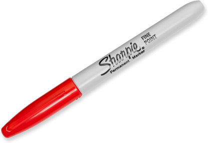 Sharpie Permanent Marker, Fine Point, Black, Pack of 3