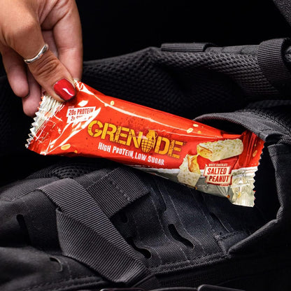 Grenade High Protein, Low Sugar Bar - Chocolate Chip Salted Caramel, 12 x 60 g