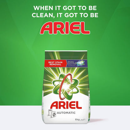 Ariel Automatic Laundry Detergent Powder, Original Scent, Number 1 Stain Removal, Washing Powder, Pack Of 2 X 9 Kg (18Kgs)