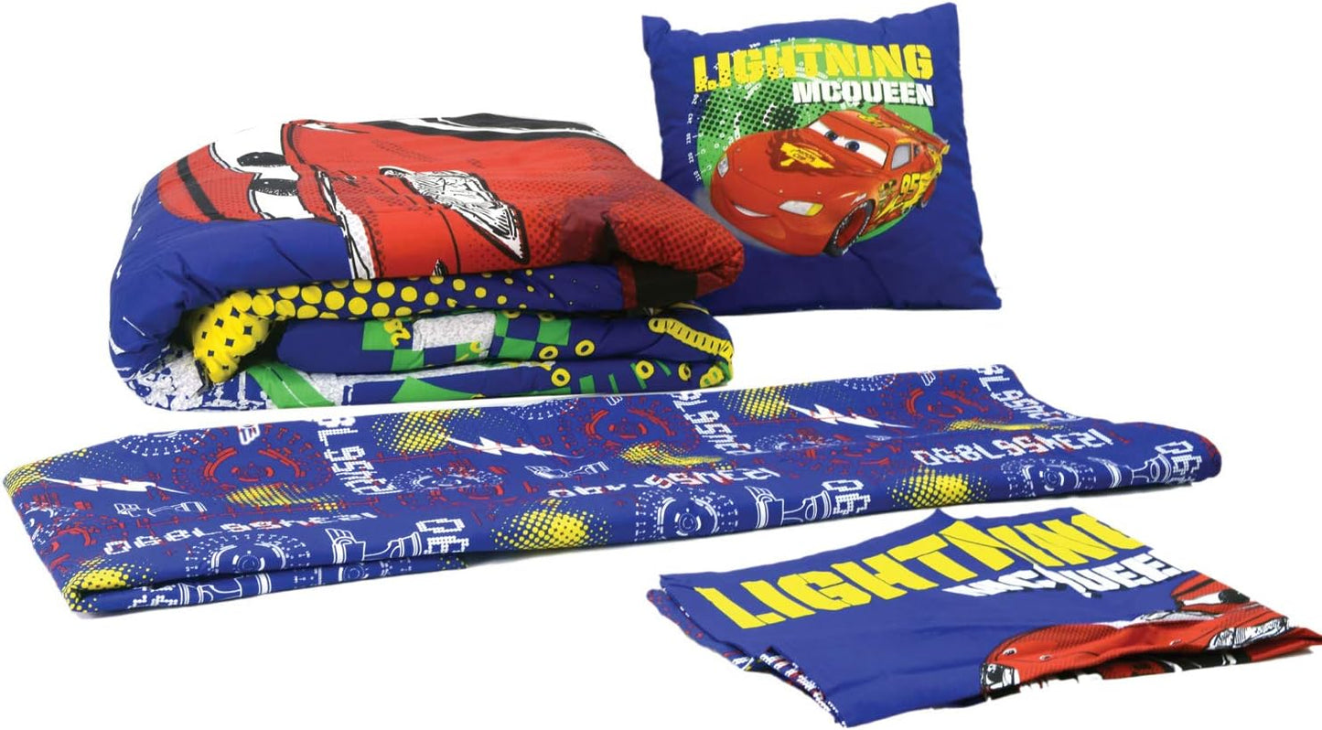 Disney Bedding Set For Kids - Cars, 4 Pcs, Tc-4241