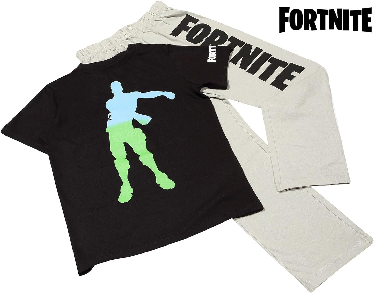 Fortnite Ombre Flossing Emote Boys Long Pyjamas Set | Official Merchandise | PS4 PS5 XBox Gamer Gifts, School Boys PJs, Childrens Clothes, Kids Birthday Gift Idea