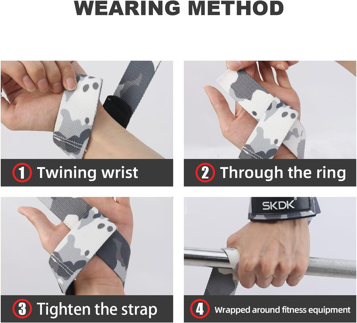 Lifting Straps Deadlift Gym Wrist Straps Weightlifting with Neoprene Cushioned Wrist Padded and Anti-Skid Silicone - for Weightlifting, Bodybuilding, Xfit, Strength Training