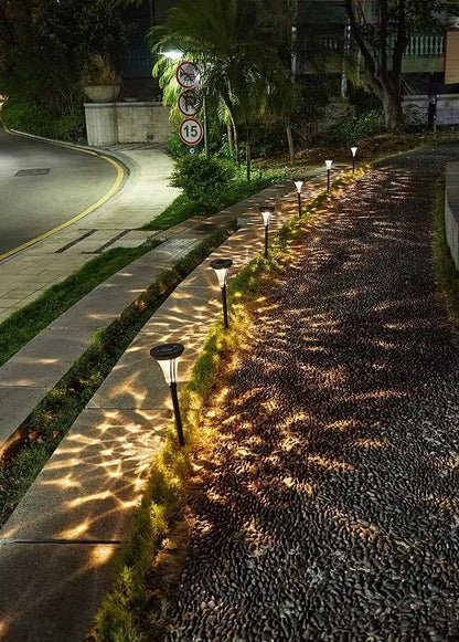 GGEROU Solar Pathway Lights Outdoor, Bright Solar Lights Outdoor, IP65 Waterproof Auto On/Off Solar Garden Lights Solar Powered Landscape Lighting for Garden, Lawn, Patio, Yard, Walkway (8 Pack)