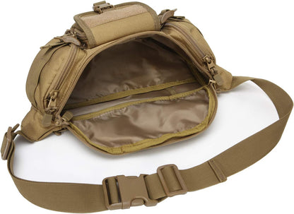 DYJ Utility Multipurpose Molle Tactical Waist Bag, Coyote Brown, Size No Size