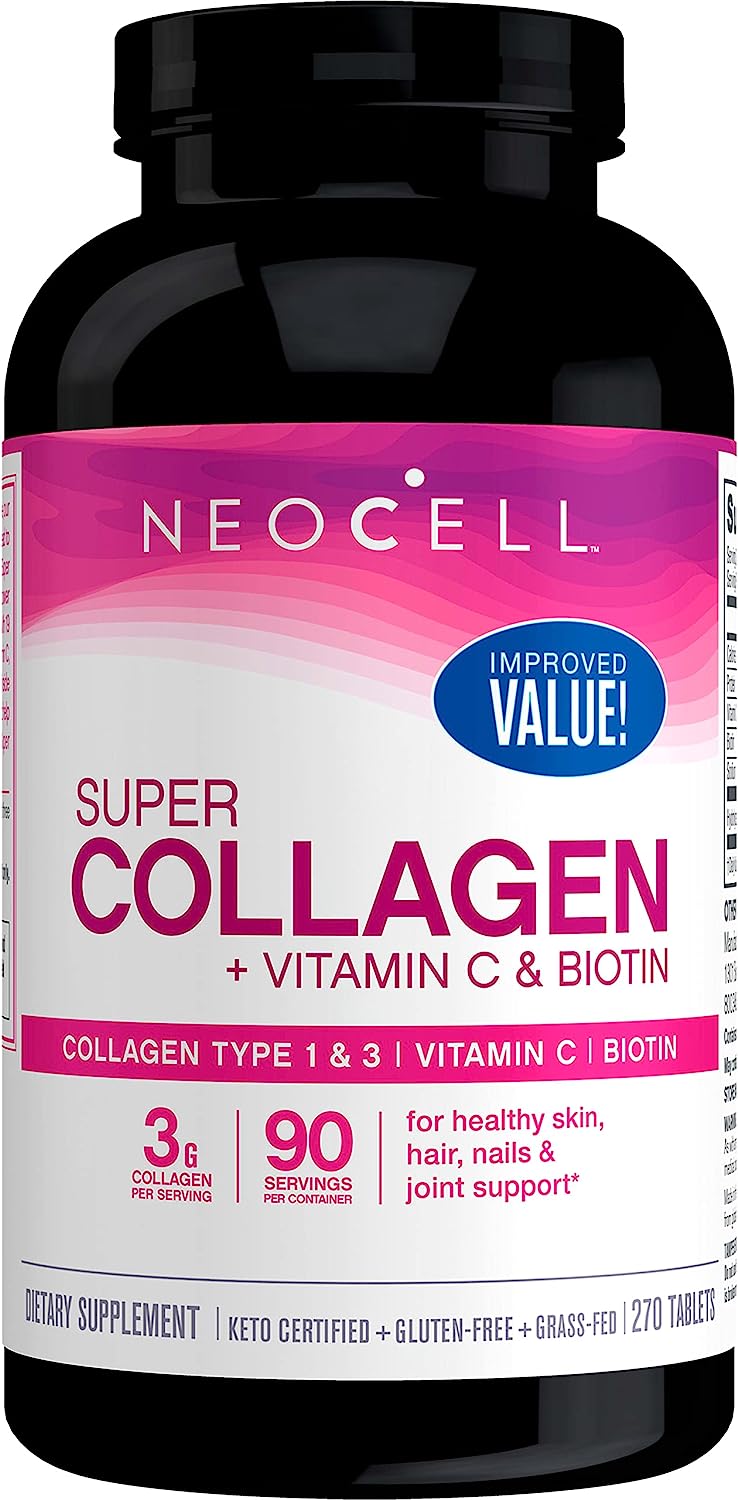 Neocell Super Collagen PlUS C, 250 Tablets