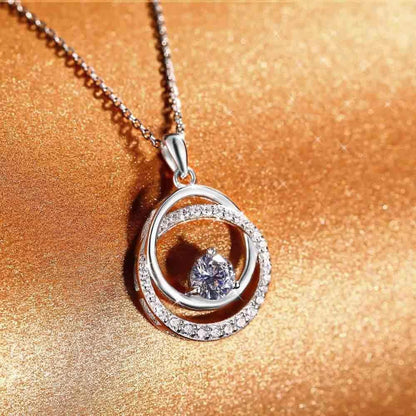 Swarovski Elements 925 Sterling Silver Pendent Necklace for Women Gift JRosee Jewelry