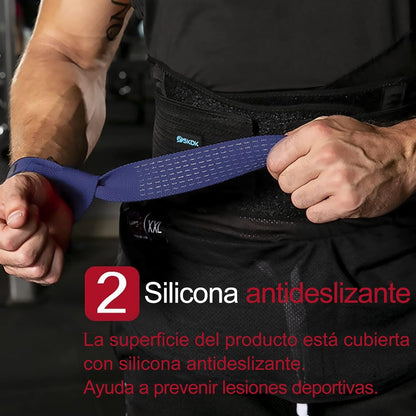 Lifting Straps Deadlift Gym Wrist Straps Weightlifting with Neoprene Cushioned Wrist Padded and Anti-Skid Silicone - for Weightlifting, Bodybuilding, Xfit, Strength Training