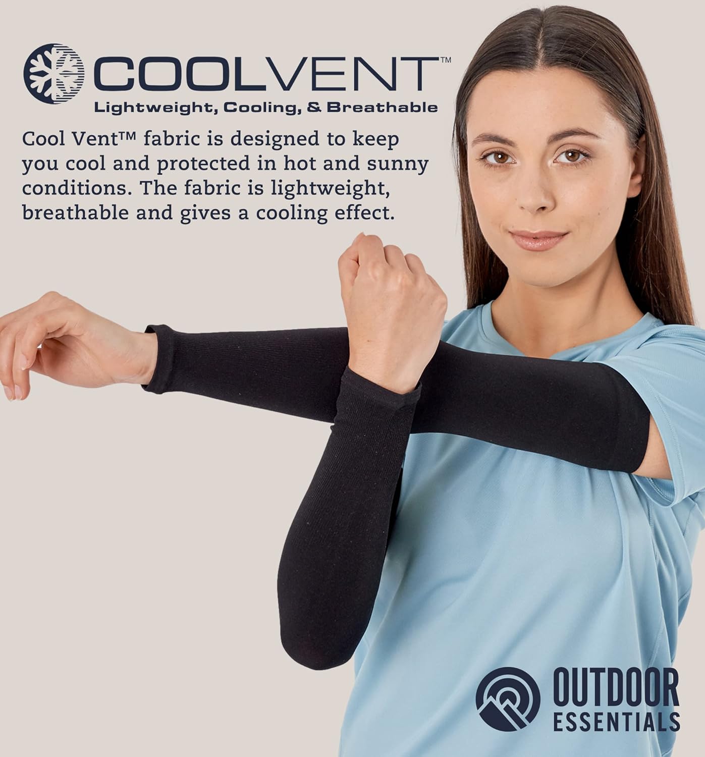 OutdoorEssentials UV Sun Protection Arm Sleeves - Cooling Compression Arm Sleeve - Sports & UV Arm Sleeves for Men & Women