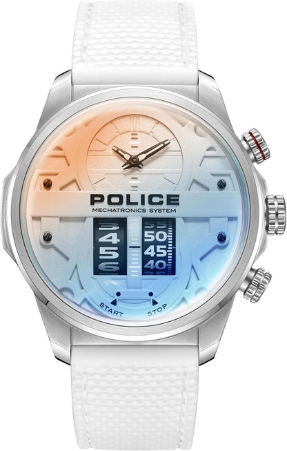 Police Rotorcrom Gents Watch With Leather Strap