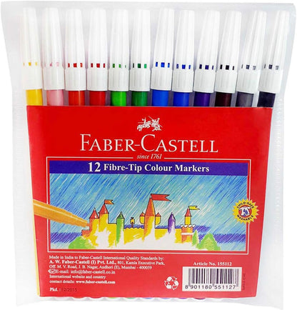 Faber-Castell Whiteboard Marker Bullet Set Of 4Pc + Duster, ASSORTED, 1587D