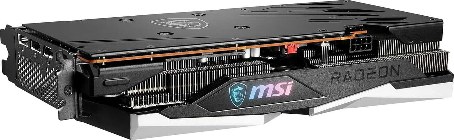 MSI VGA Radeon RX 6600 MECH 2X 8G Gaming Graphics Card, 128-bit Memory, PCI Express® 4.0 x8, 18 Gbps Memory Speed, 7680 x 4320 Maximum Resolution - Black