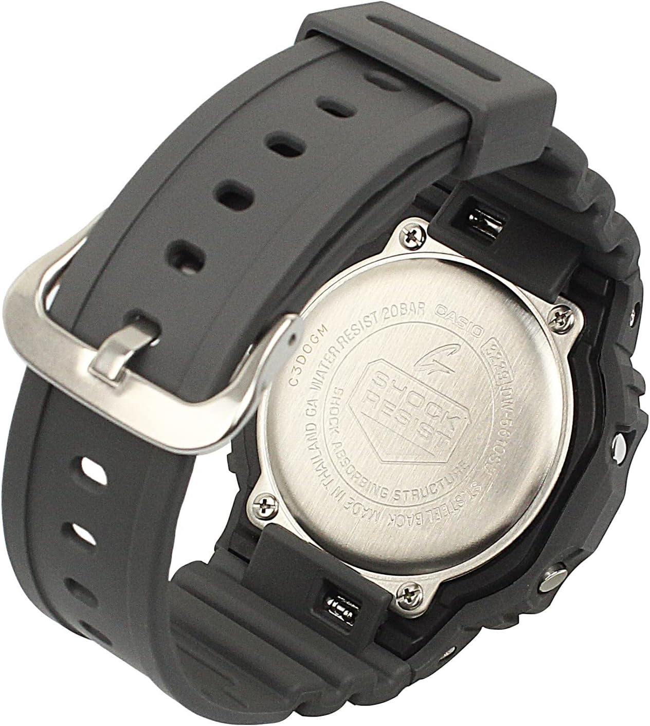 Casio G-Shock Quartz Watch, Digital Dial Resin Band