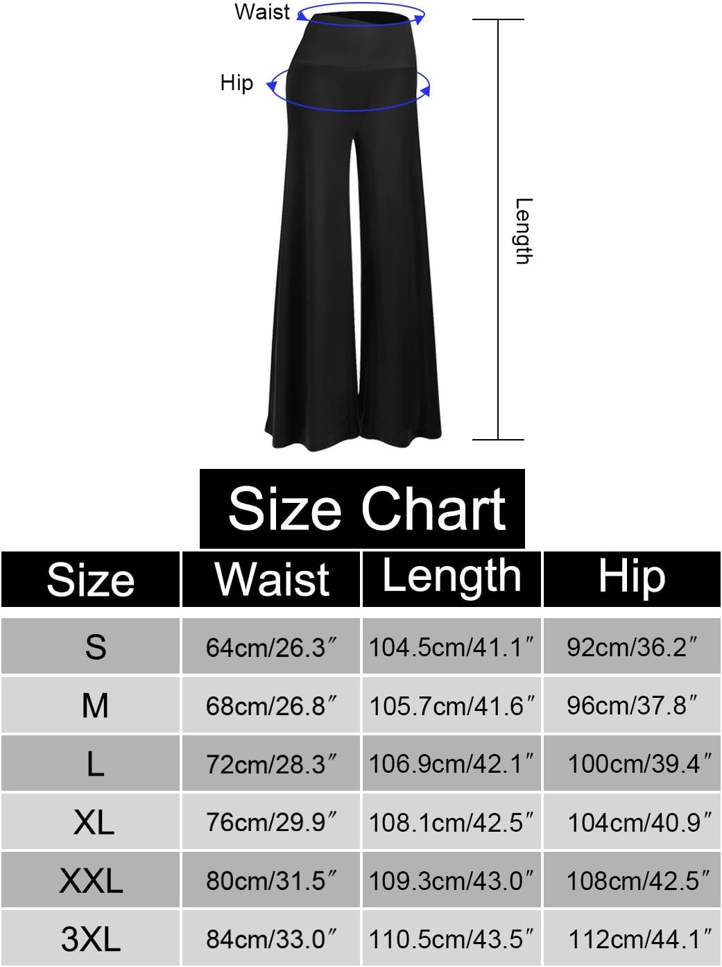 Arolina Women's Stretchy Wide Leg Palazzo Lounge Pants Casual Comfy High Waist Palazzo Pants