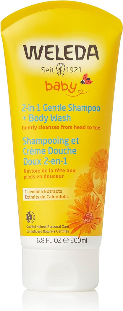 Weleda Baby Calendula Shampoo & Body Wash, Travel Size, 18 Count