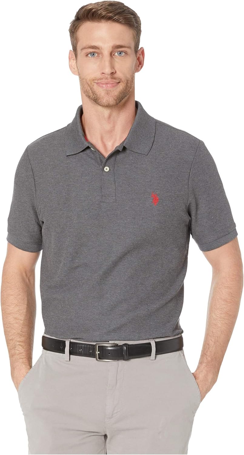 U.S. Polo Assn. Men's Polo Shirt, Oatmeal, One size