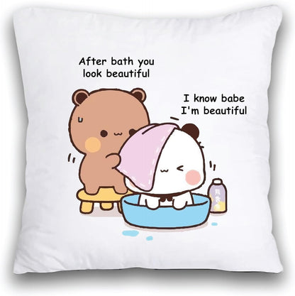 Happy Valentine's Day Pillow to Cuddle with Your Sweetheart - Gifts for your Boyfriend - Husband - Wife - Girlfriend - Valentine's Day Romance to Their Bedroom (Design 4)