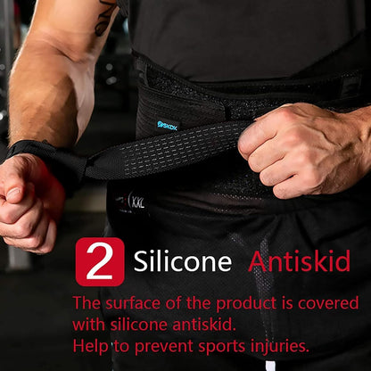 Lifting Straps Deadlift Gym Wrist Straps Weightlifting with Neoprene Cushioned Wrist Padded and Anti-Skid Silicone - for Weightlifting, Bodybuilding, Xfit, Strength Training