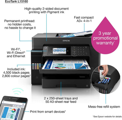 Epson EcoTank L14150 A3+ Print/Scan/Copy/Fax Wi-Fi Business Tank Printer