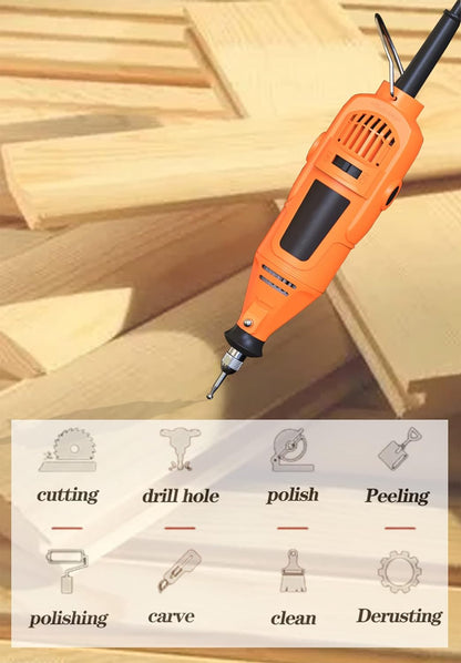 180W Handheld Electric Grinding Tool Electric rotary tool, used for grinding, cutting, polishing, drilling and carving, electric drill set, suitable for DIY creation,Equipped with 40 Accessories.