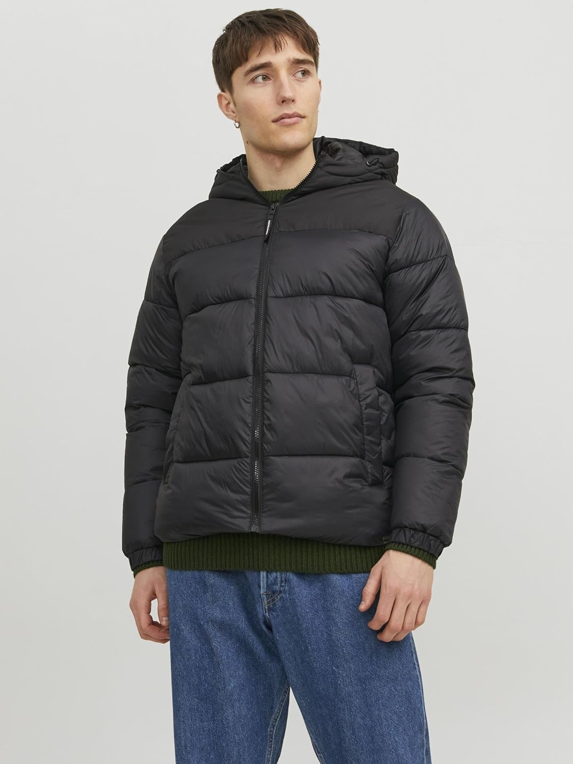 Jack & Jones Men's HERO PUFFER COLLAR Jacket