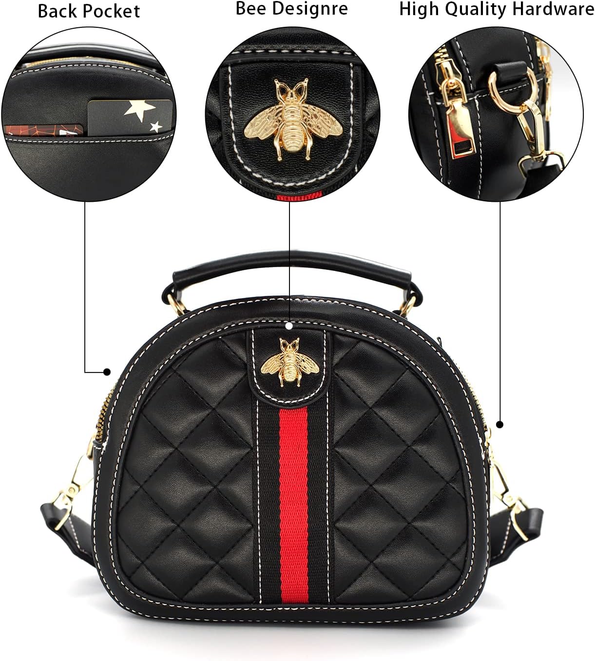 Beatfull Fashion Handbags for Women, Pu Leather Shoulder Bags Cross body Bag with Bee