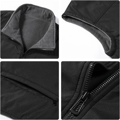 OLOMA Vest For Men Men's Autumn Thickened Sleeveless Vest Jacket Vest Men's Winter Casual Warm Vest Sleeveless Jacket Fleece Jacket (Size : 5XL)