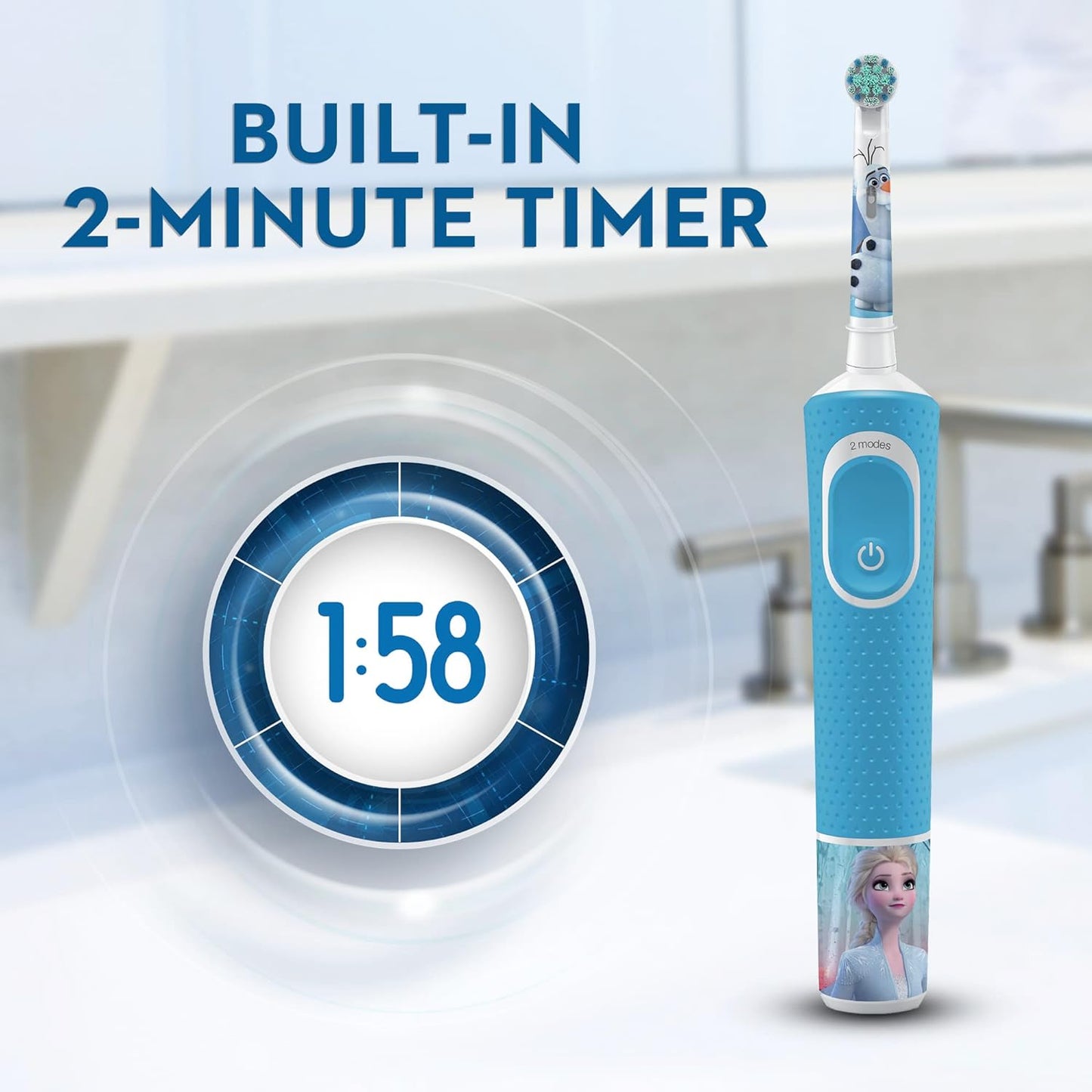 Oral B Vitality D100 CLS Sensi Ultrathin Rechargeable Toothbrush + EB 20-2 Brush Head Bundle