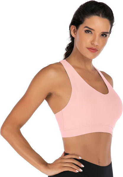 RUNNING GIRL womens Full Coverage Women's Plus Sports Bras