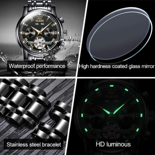 OUPINKE Men's Automatic Mechanical Watches Luxury Business Dress