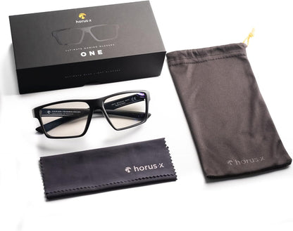 HORUS X • Blue Light Blocking Glasses - Gaming and Sunglasses - Anti-Fatigue & Eyestrain for Screens - Esport - Men and Women