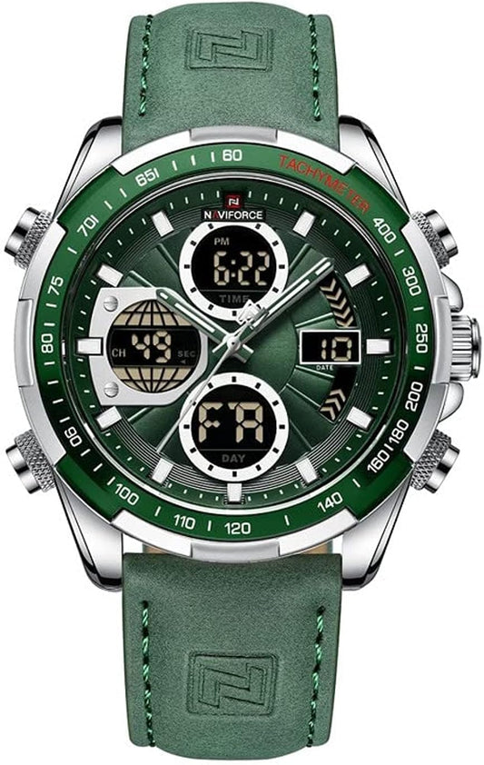 NAVIFORCE Analog Men's Watch (Green Dial Green Colored Strap)