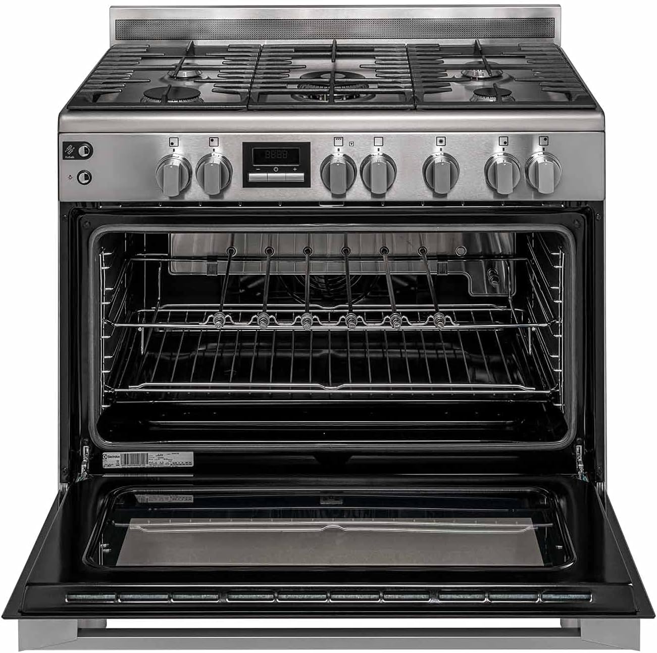 Electrolux 90Cm Ultimate Taste 500 Freestanding Cooker,Gas Hob,127L Oven,Full Safety,Kebab Maker, Ekg9241Z7X"Min 1 year manufacturer warranty"