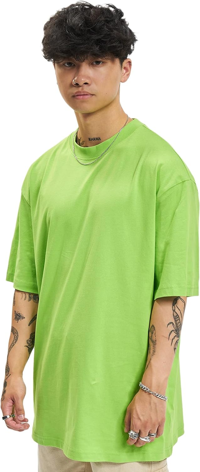 Urban Classics mens Tall Tee Oversized T-Shirt Oversized Short Sleeves T-Shirt with Dropped Shoulders, 100% Jersey Cotton (pack of 1)