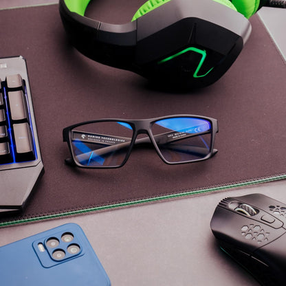 HORUS X • Blue Light Blocking Glasses - Gaming and Sunglasses - Anti-Fatigue & Eyestrain for Screens - Esport - Men and Women