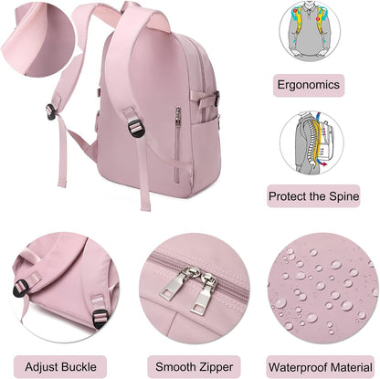 FANDARE Casual Backpack Girl School Bag Boy Daypacks Large Laptop Bag Students College Daypacks Bookbag fit 15.6 inch Laptop Teens Travel Spring Outing Shopping Rucksack Waterproof Polyester