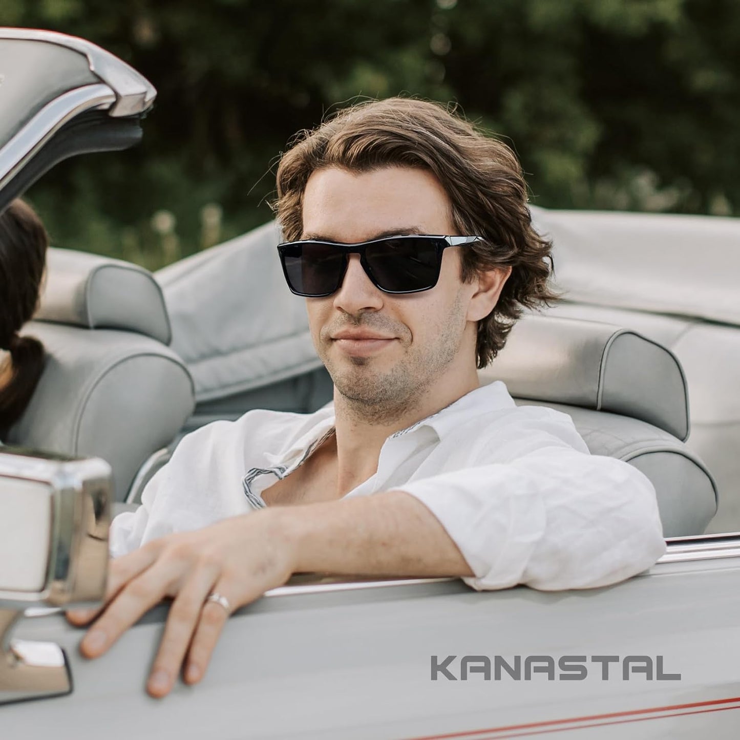 KANASTAL Polarized Sunglasses for Men Women, Classic Square Sports Sun Glasses Driving, Fashion Shades for Womens UV400 Protection