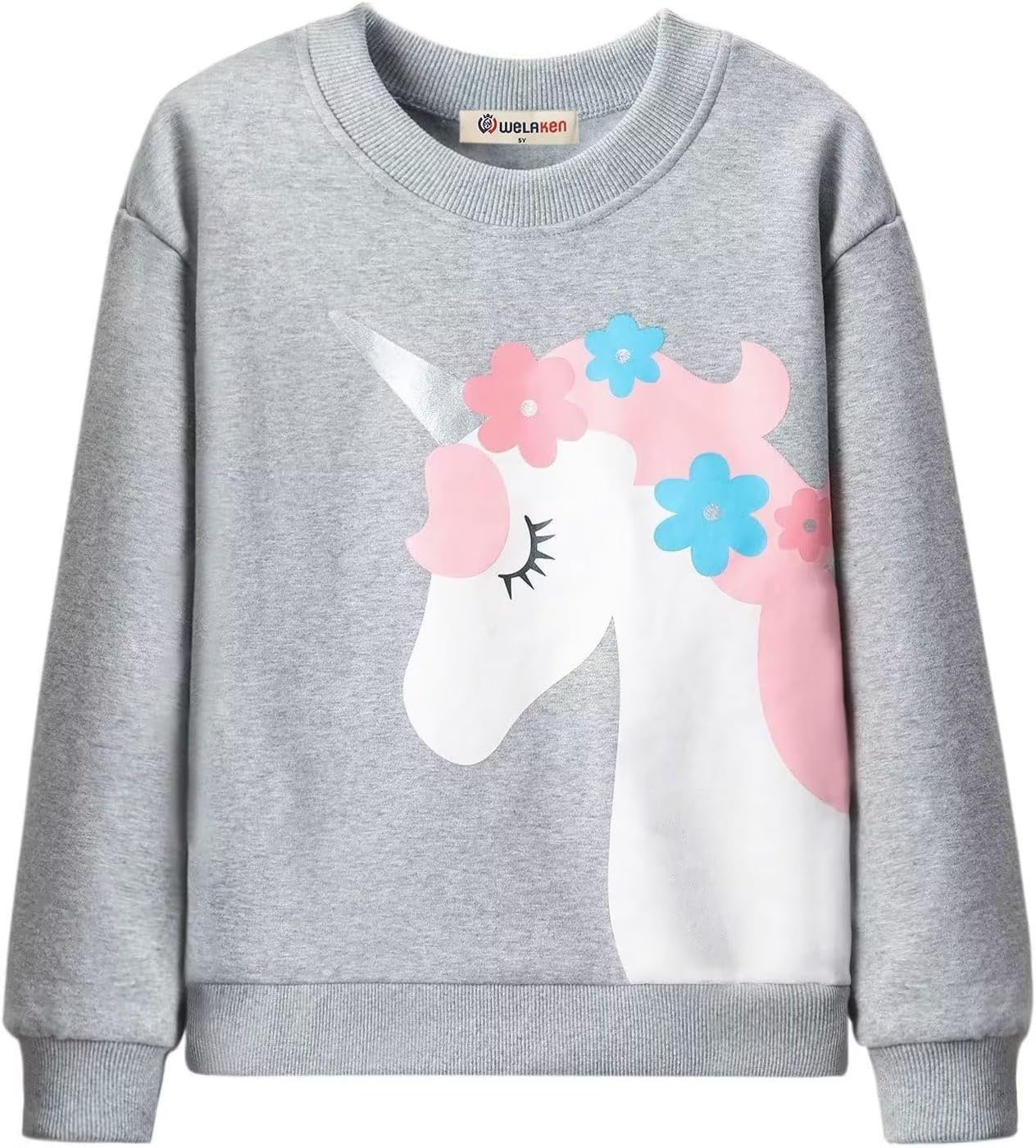 WELAKEN Unicorn Sweatshirts for Girls Toddler & Kids II Little Girl's Pullover Tops Sweaters & Hoodies