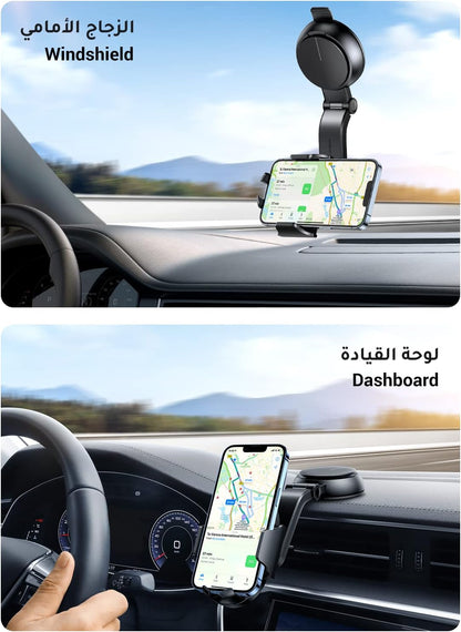 UGREEN Car Phone Holder, Mobile Holder for the Car Air Vent Phone Holder Stand Car Auto Lock Gravity Mobile Phone Mount Ac Vent Car Mount Compatible with iPhone 15/14/13 Series, S23/S22/S21 Z Flip 5 4